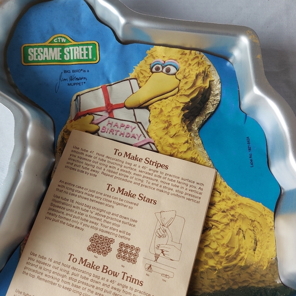 Sesame Street Big Bird Cake Pan 70s Wilton Vintage - Picture 2 of 7